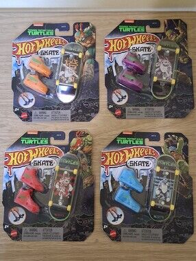 2023 Hot Wheels Skate - Teenage Mutant Ninja Turtles - Set of 4 - New/Sealed